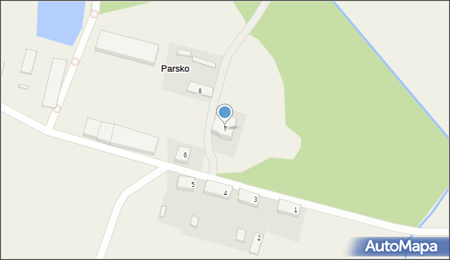 Parsko, Parsko, 7, mapa Parsko