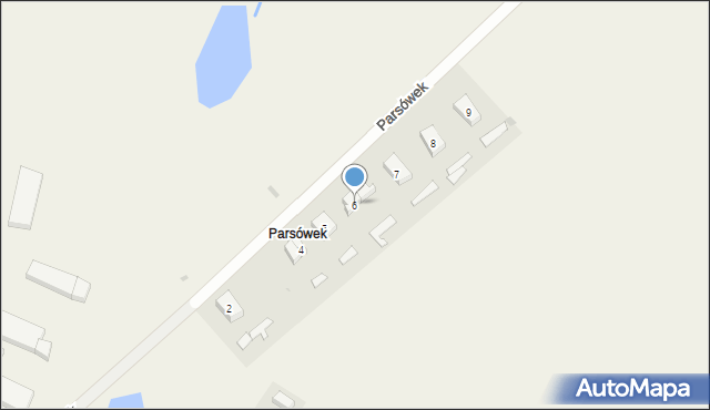 Parsówek, Parsówek, 6, mapa Parsówek