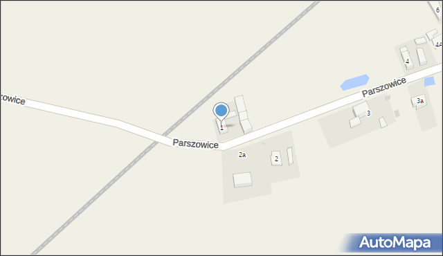 Parszowice, Parszowice, 1, mapa Parszowice