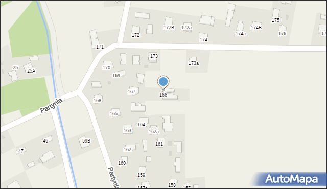 Partynia, Partynia, 166, mapa Partynia