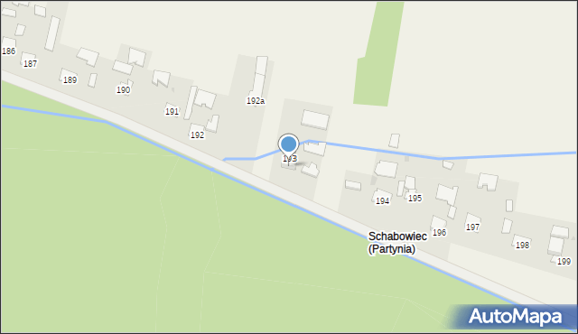 Partynia, Partynia, 193a, mapa Partynia