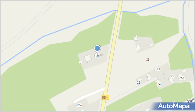 Partynia, Partynia, 20, mapa Partynia