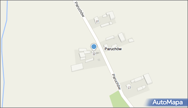 Paruchów, Paruchów, 12, mapa Paruchów