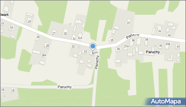 Paruchy, Paruchy, 34, mapa Paruchy