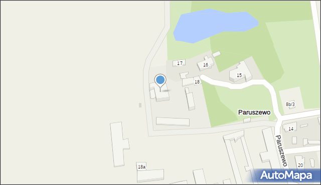 Paruszewo, Paruszewo, 18, mapa Paruszewo