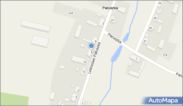 Paruszka, Paruszka, 7, mapa Paruszka