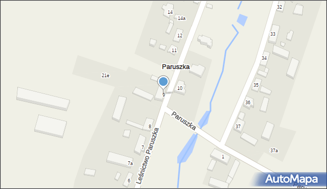 Paruszka, Paruszka, 9, mapa Paruszka