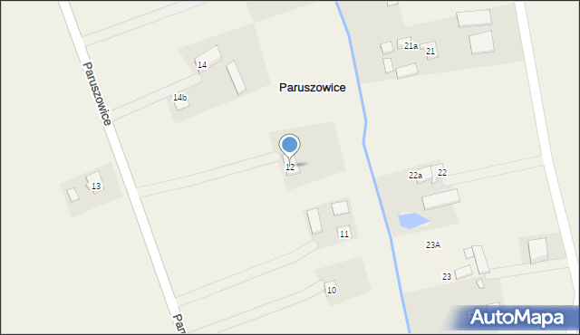 Paruszowice, Paruszowice, 12, mapa Paruszowice