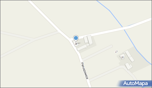Paruszowice, Paruszowice, 18, mapa Paruszowice