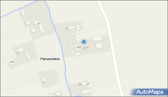 Paruszowice, Paruszowice, 21, mapa Paruszowice