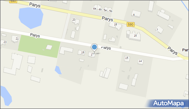 Parys, Parys, 17b, mapa Parys