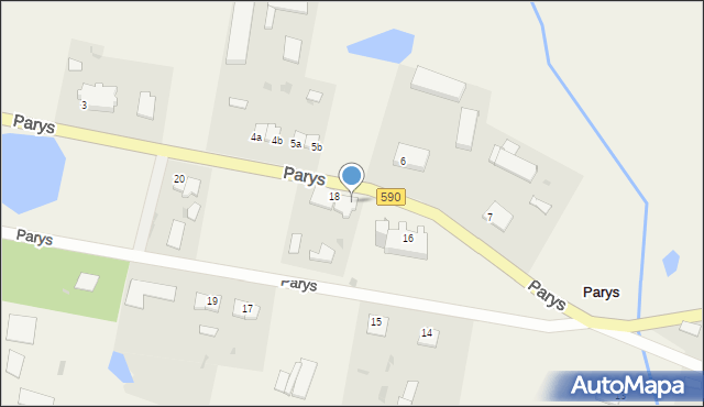 Parys, Parys, 18b, mapa Parys