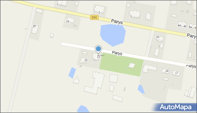 Parys, Parys, 21, mapa Parys