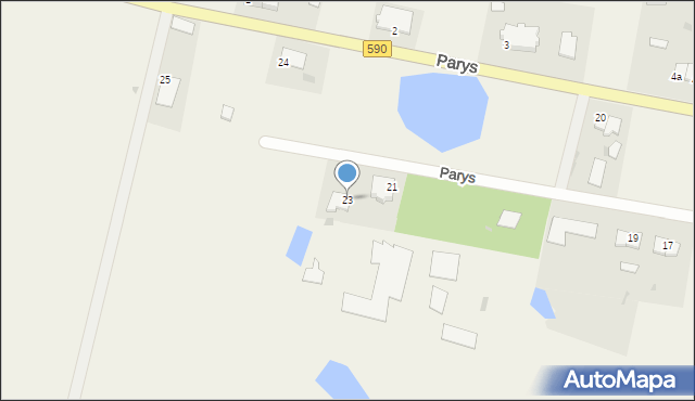 Parys, Parys, 23, mapa Parys