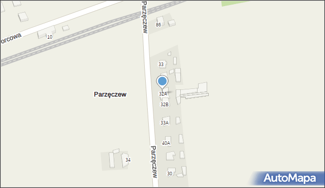 Parzęczew, Parzęczew, 32A, mapa Parzęczew