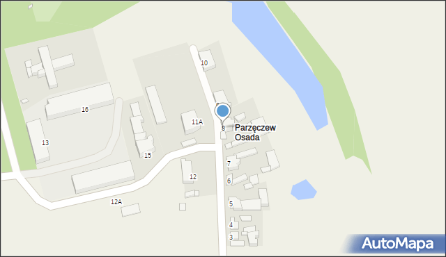 Parzęczew, Parzęczew, 8, mapa Parzęczew