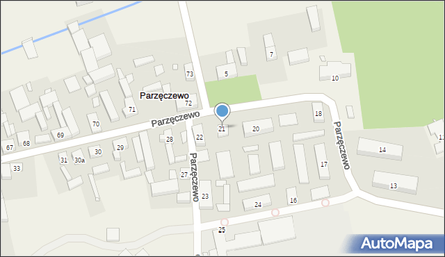 Parzęczewo, Parzęczewo, 21, mapa Parzęczewo