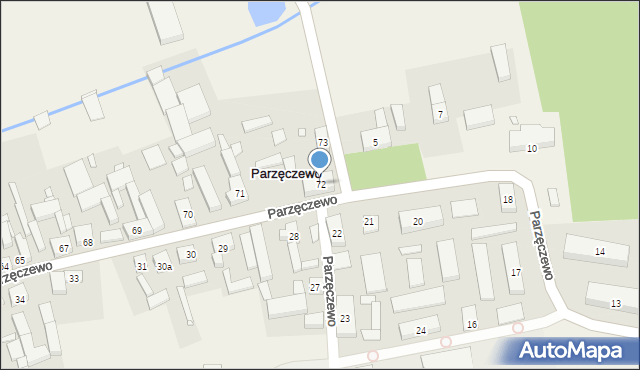 Parzęczewo, Parzęczewo, 72, mapa Parzęczewo