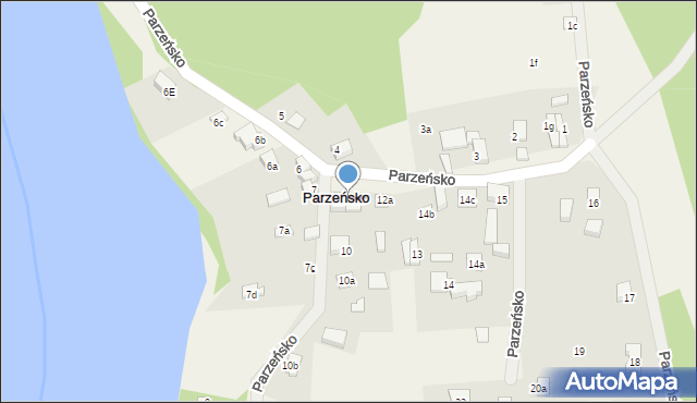 Parzeńsko, Parzeńsko, 11a, mapa Parzeńsko