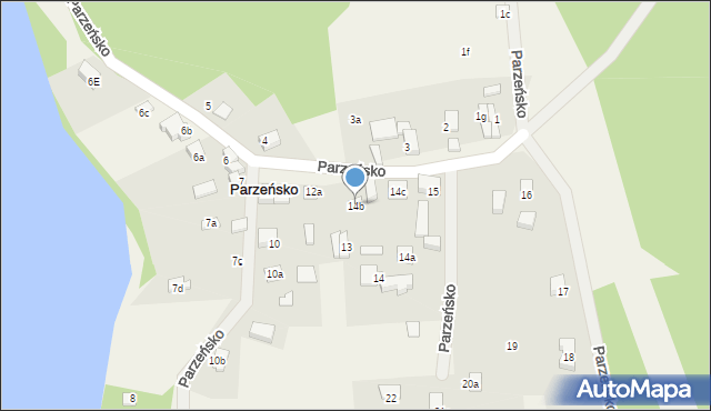 Parzeńsko, Parzeńsko, 14b, mapa Parzeńsko