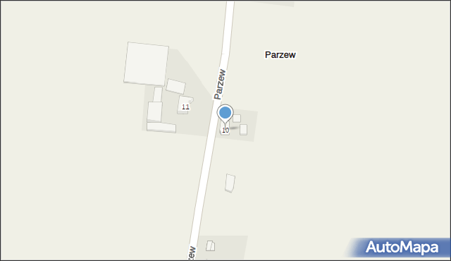 Parzew, Parzew, 10, mapa Parzew