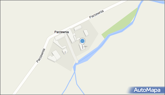 Parzewnia, Parzewnia, 1, mapa Parzewnia