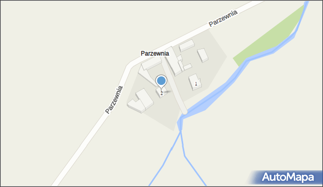 Parzewnia, Parzewnia, 2, mapa Parzewnia