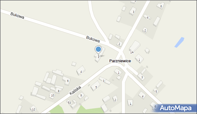 Parzniewice, Parzniewice Duże, 118, mapa Parzniewice