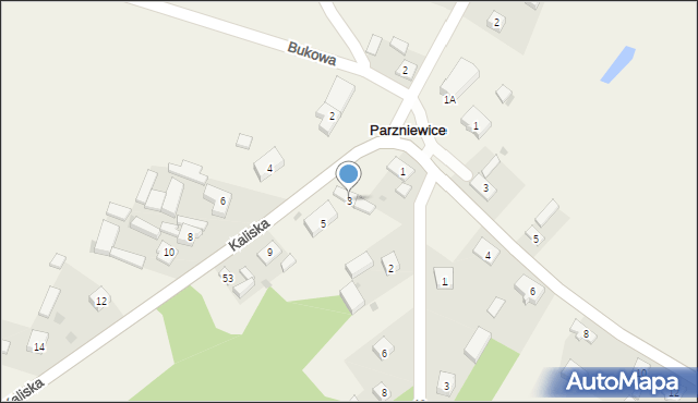 Parzniewice, Parzniewice Duże, 48A, mapa Parzniewice