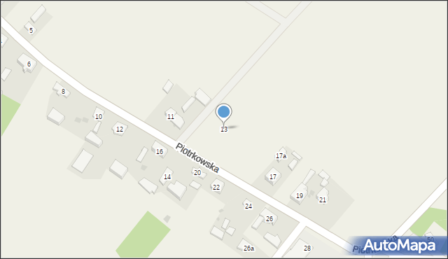 Parzniewice, Parzniewice Małe, 24b, mapa Parzniewice