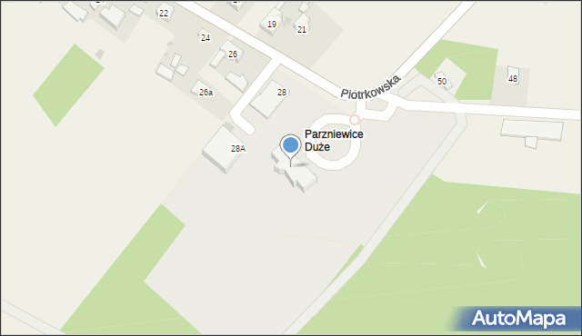 Parzniewice, Parzniewice Małe, 31, mapa Parzniewice