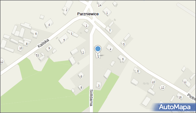 Parzniewice, Parzniewice Małe, 46A, mapa Parzniewice