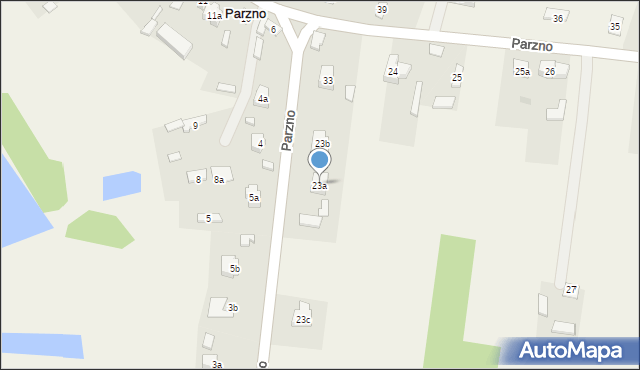 Parzno, Parzno, 23a, mapa Parzno