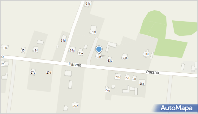 Parzno, Parzno, 33c, mapa Parzno