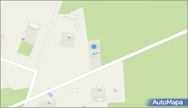 Parzno, Parzno, 60, mapa Parzno