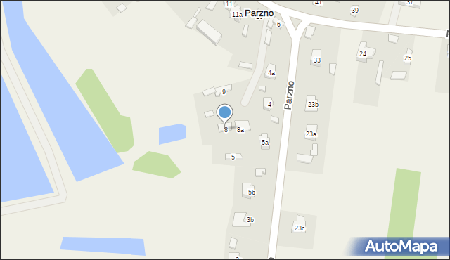 Parzno, Parzno, 8, mapa Parzno