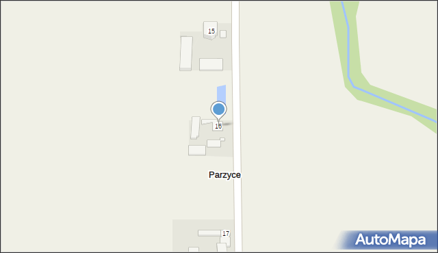 Parzyce, Parzyce, 16, mapa Parzyce