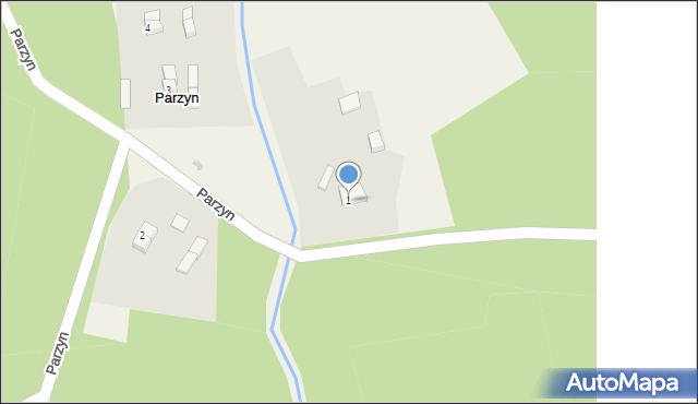 Parzyn, Parzyn, 1, mapa Parzyn