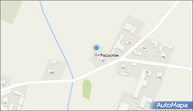 Parzynów, Parzynów, 50A, mapa Parzynów