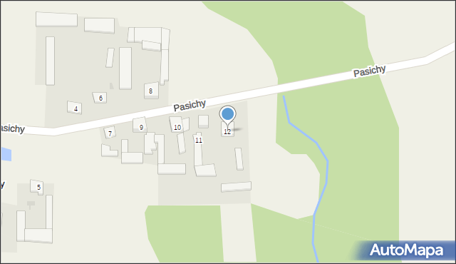 Pasichy, Pasichy, 12, mapa Pasichy