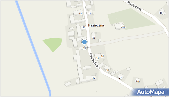 Pasieczna, Pasieczna, 38, mapa Pasieczna