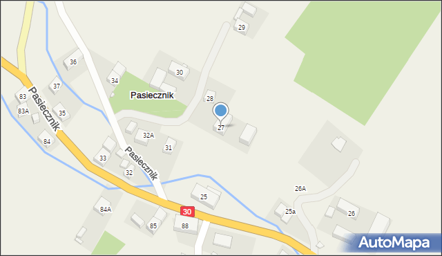 Pasiecznik, Pasiecznik, 27, mapa Pasiecznik