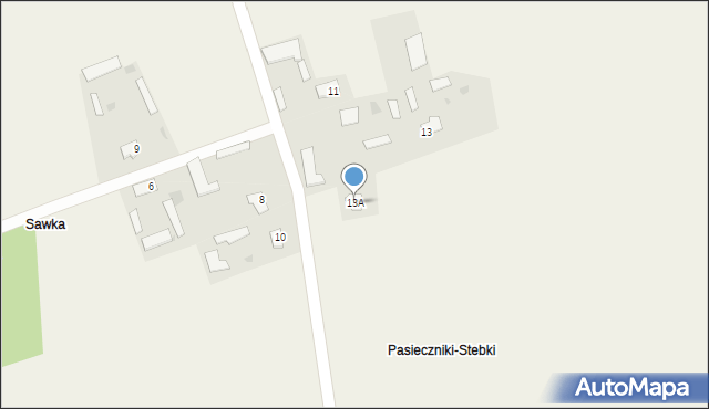 Pasieczniki Duże, Pasieczniki Duże, 13, mapa Pasieczniki Duże