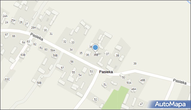 Pasieka, Pasieka, 36B, mapa Pasieka