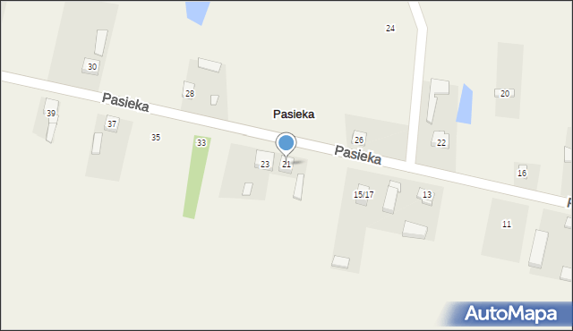 Pasieka, Pasieka, 21, mapa Pasieka