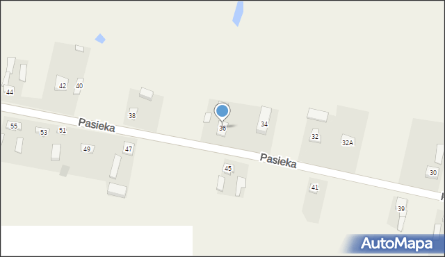 Pasieka, Pasieka, 36, mapa Pasieka