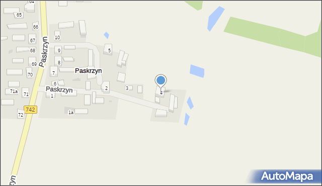 Paskrzyn, Paskrzyn, 4, mapa Paskrzyn