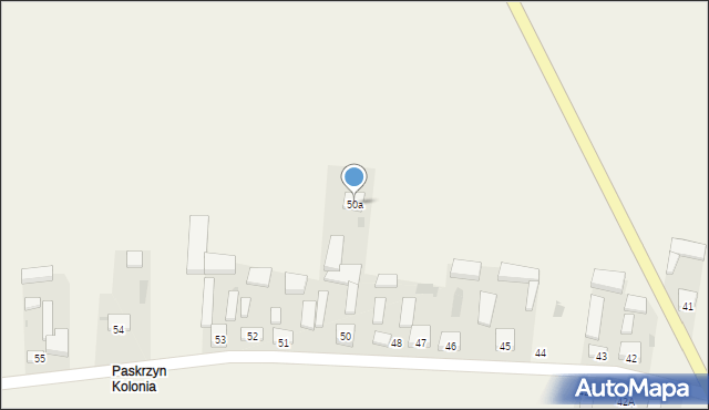 Paskrzyn, Paskrzyn, 50a, mapa Paskrzyn