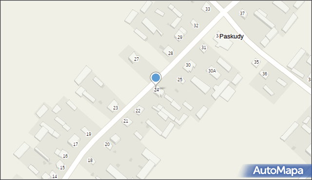 Paskudy, Paskudy, 24, mapa Paskudy