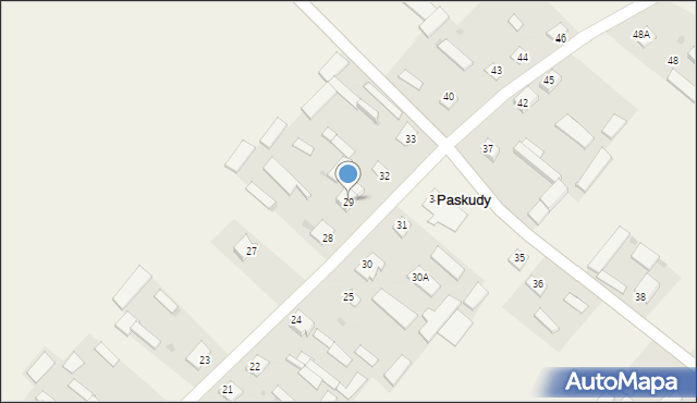 Paskudy, Paskudy, 29, mapa Paskudy